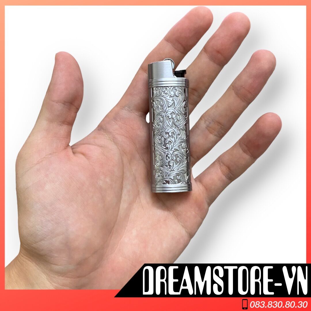 Vỏ Bật Lửa Bic j3 - Hoa Văn Mới