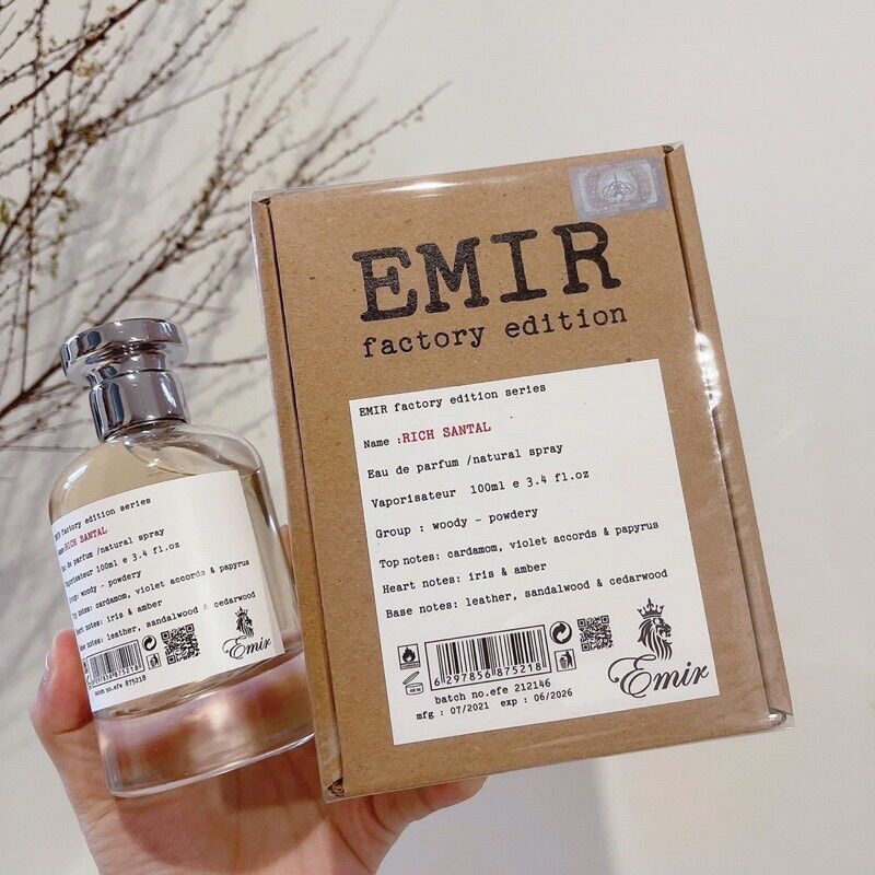 Nước hoa emir factory edition rich santal edp 100ml