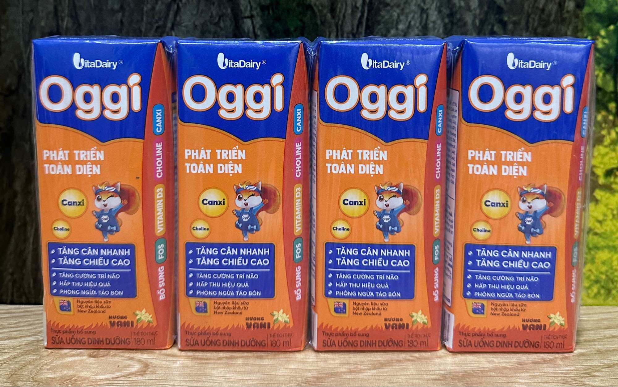 1 Lốc Sữa Oggi Phát Triển Toàn Diện Hộp 180ml/4 Hộp x180ml