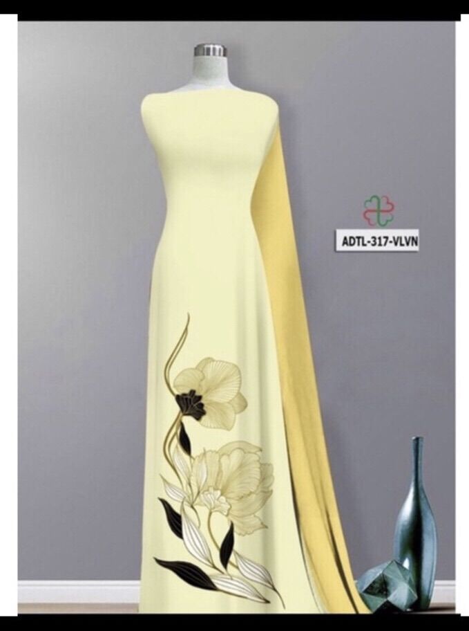 Vải áo dài chiếc lá