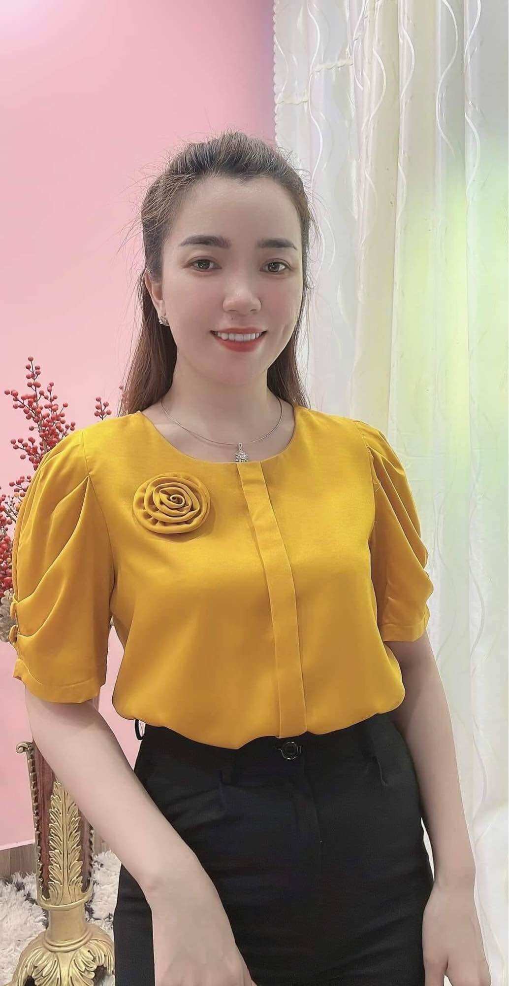 Áo công cổ tròn  tay xếp ly full size & 103