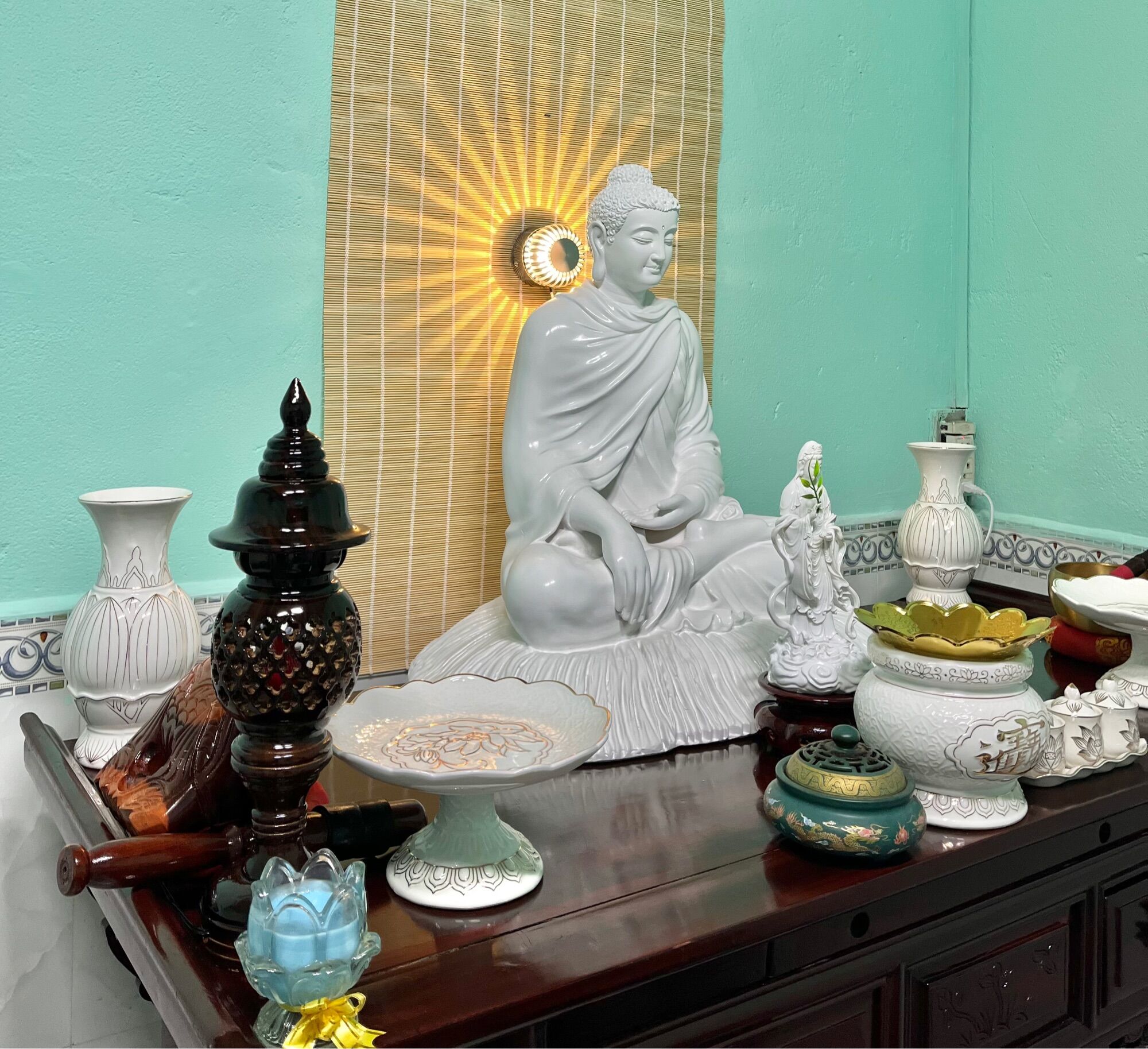 Tôn Tượng Bổn Sư 40CM Composite