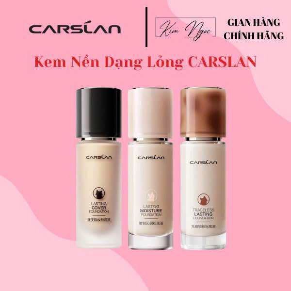 Kem Nền CARSLAN Dạng Lỏng Bản Nâng Cấp Kiềm Dầu Lâu Trôi Cố Định Nền 30ml