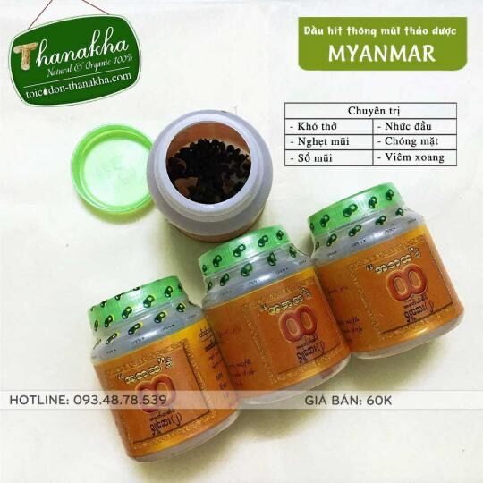 Dầu hít thảo dược Myanmar loại hũ to