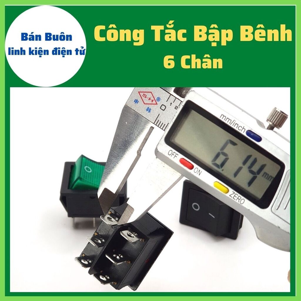 Công Tắc Bập Bênh 16A 250V KCD4 6 Chân 3 chân
