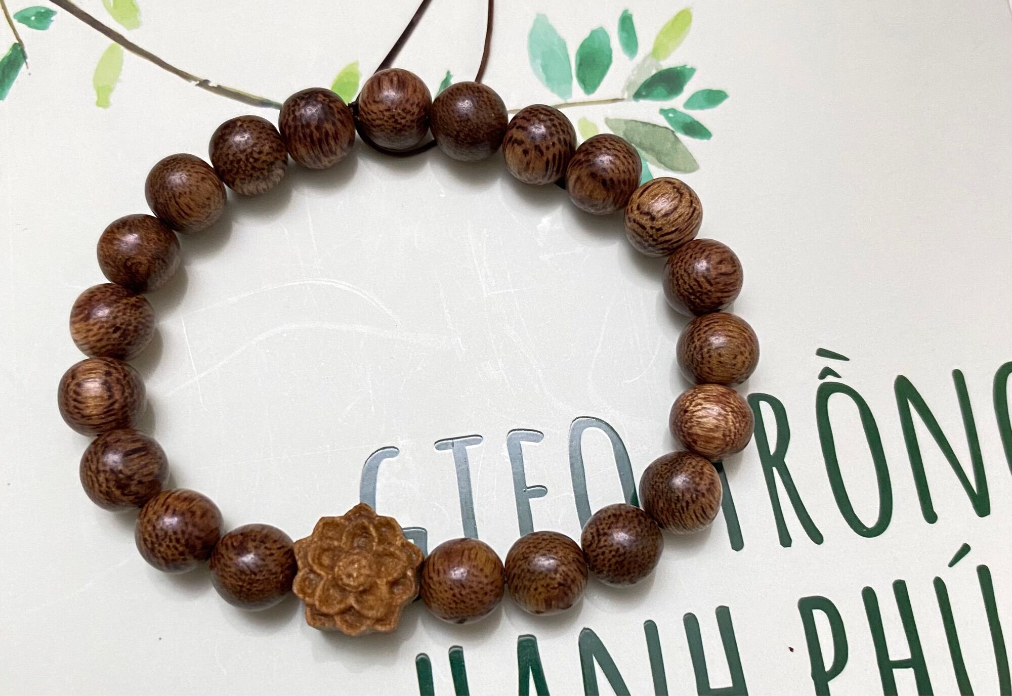 Vòng Tay Trầm Hương 8mm Mix Charm Trầm