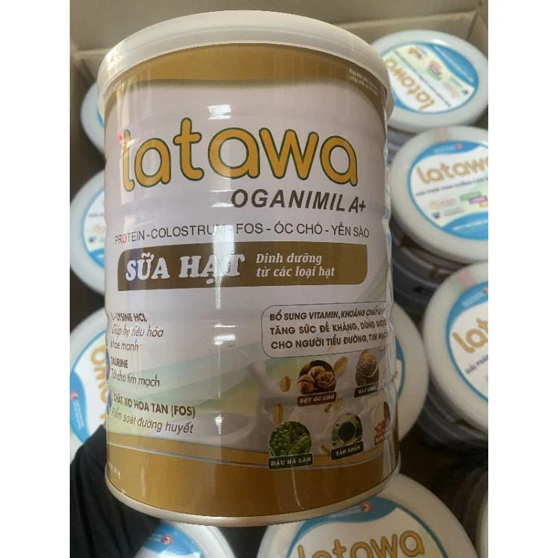 (Chính Hãng 800g):SỮA HẠT OGANIMIL A+ LATAWA .Bổ sung Vitamin Và Khoáng Chất  Dùng cho người tiểu đường. tim mạch.