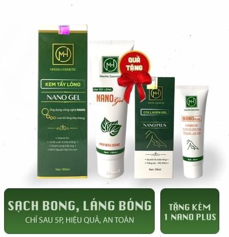 Kem tẩy lông nano gel