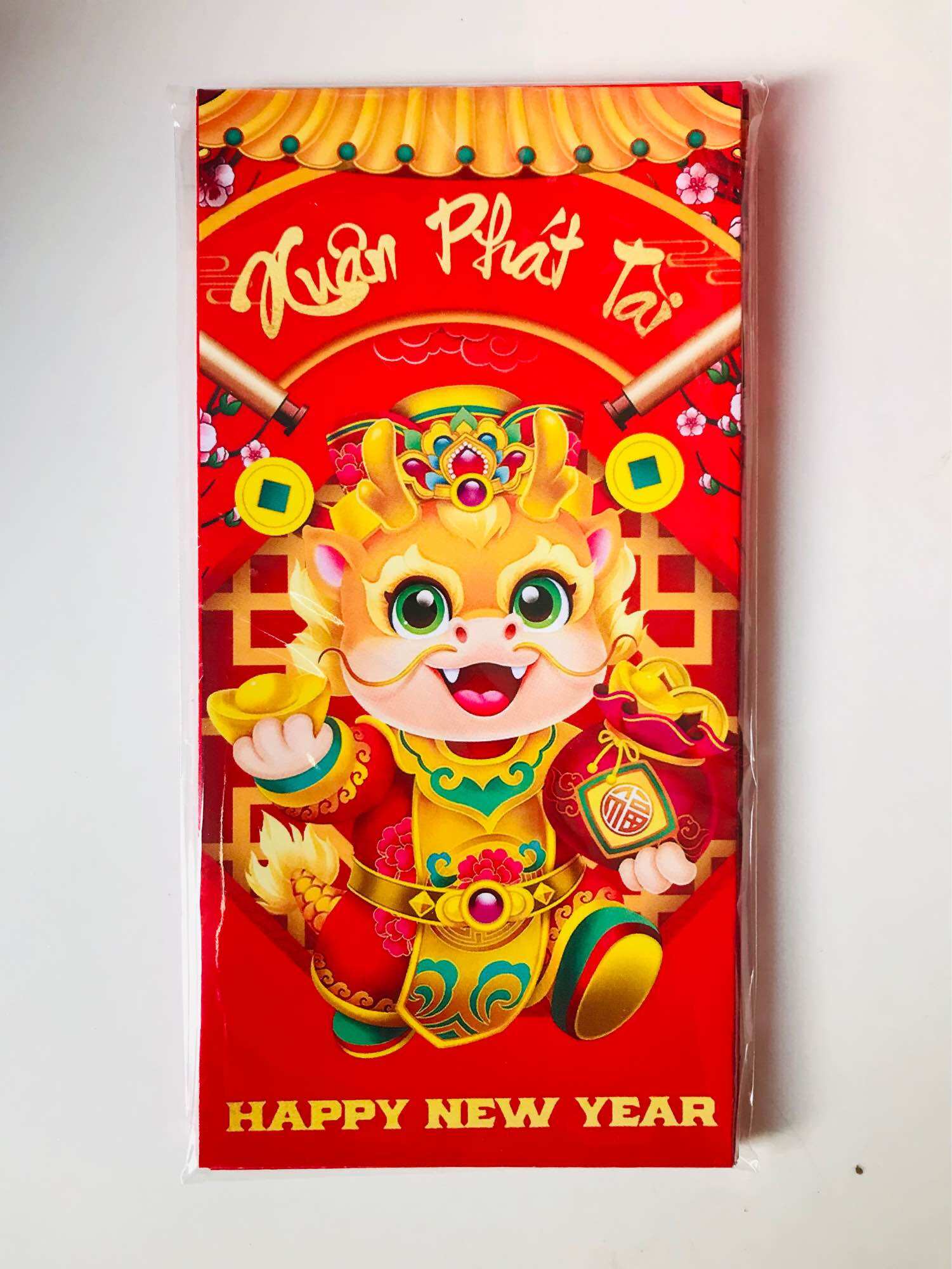 Bao lì xì Tết không có năm (1 xấp 10 cái)