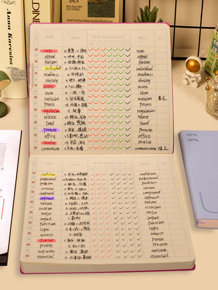 Sổ Tay Học Tiếng Anh Dày Cho Học Sinh Trung Học Sổ Tay Ghi Nhớ Từ Vựng Bằng Giấy Duyệt Theo Phong Cách Hàn Quốc Sổ Tay Luyện Thi Đại Học