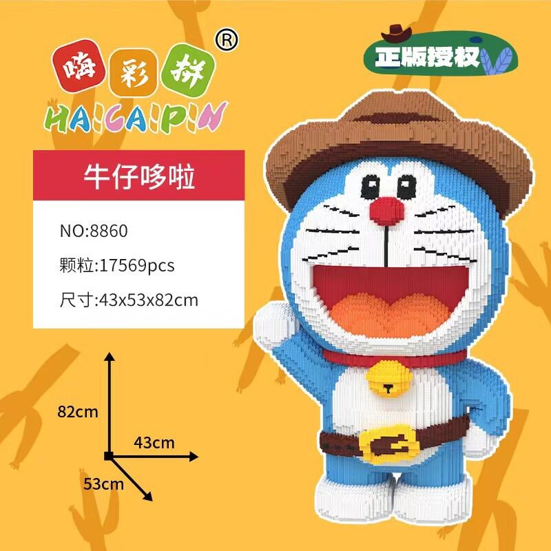 Lắp ráp mô hình Doraemon cỡ lớn 38cm đáng yêu bé chơi vui khỏe mẹ trang trí  nhà  MixASale
