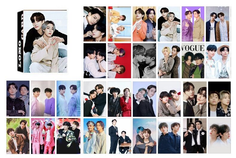 Lomo hình ảnh otp vkook 1 hộp 30 tấm