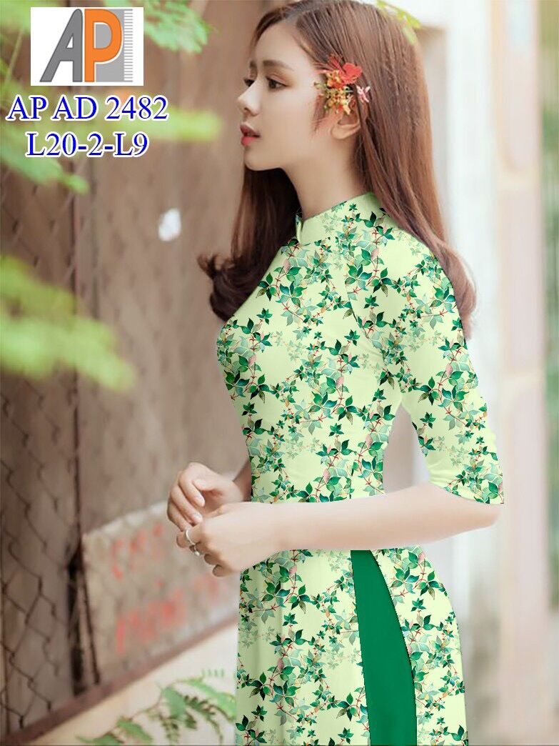 Vải áo dài in hoa nhí