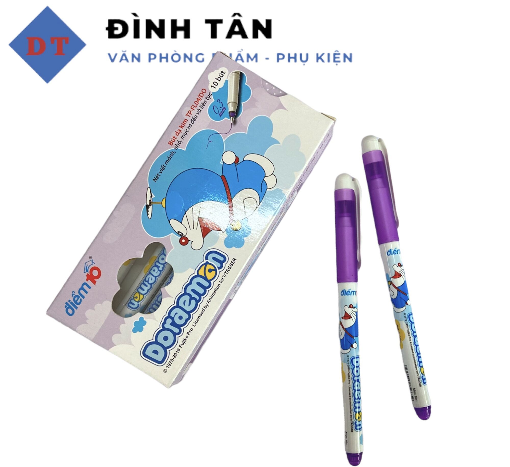 Bút Lông Kim Thiên Long Doaremon FL-04/DO Tím