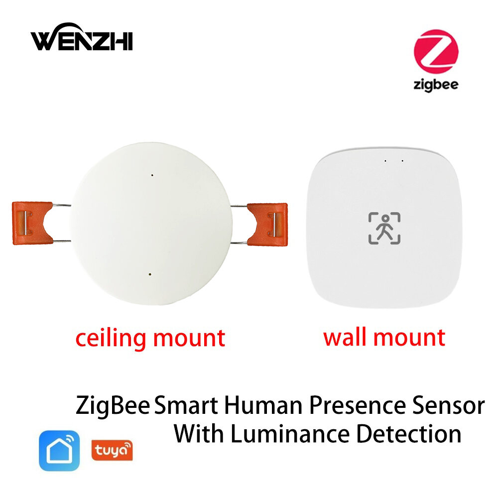 Zigbee Mmwave Radar Sự Hiện Diện Của Con Người Cảm Biến Chuyển Động Tuya Cuộc Sống Thông Minh Nhà Tự Động Hóa Phát Hiện Độ Sáng/khoảng Cách 5/110/220v Cảm Biến Cơ Thể Con Người Thông Minh Được Chứng Nhận Ce