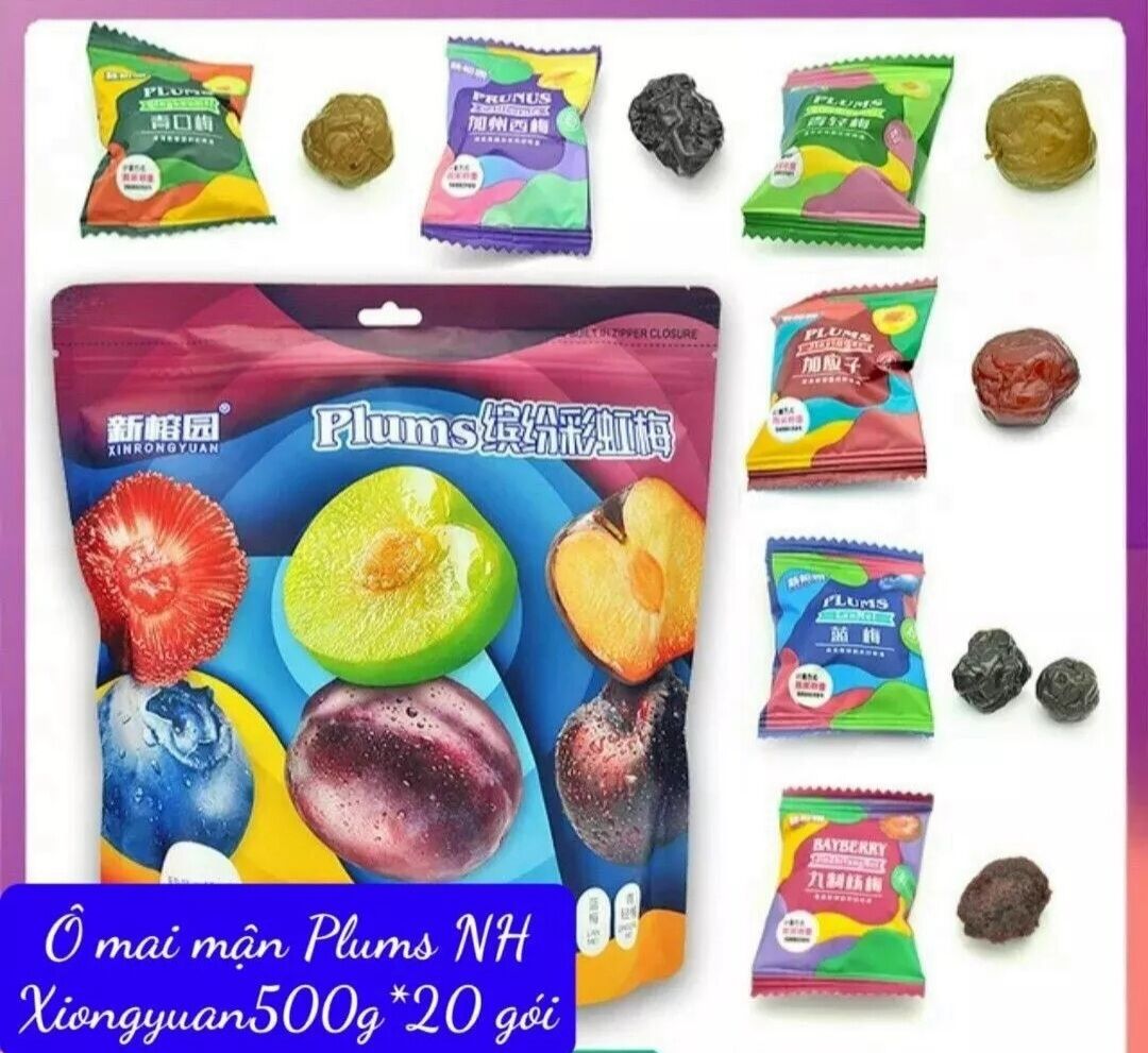 Ô mai mận 6 vị bịch 500g