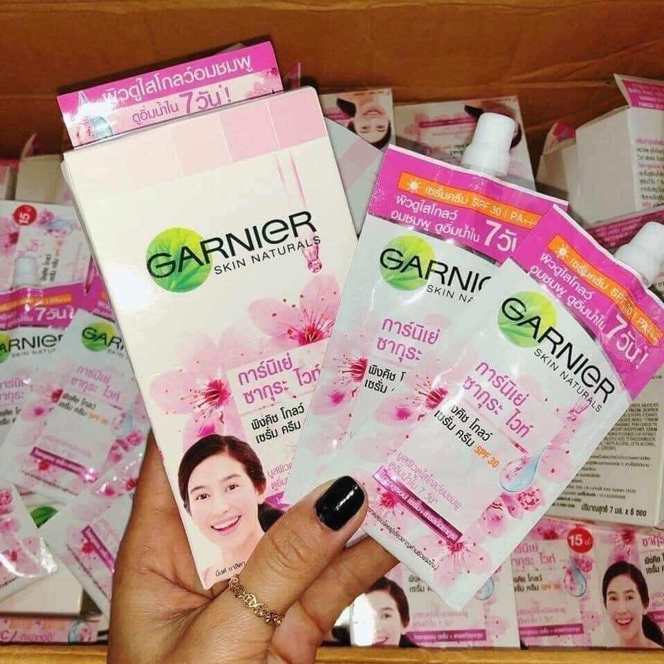 Hộp 6 gói kem dưỡng da chống nắng garnier