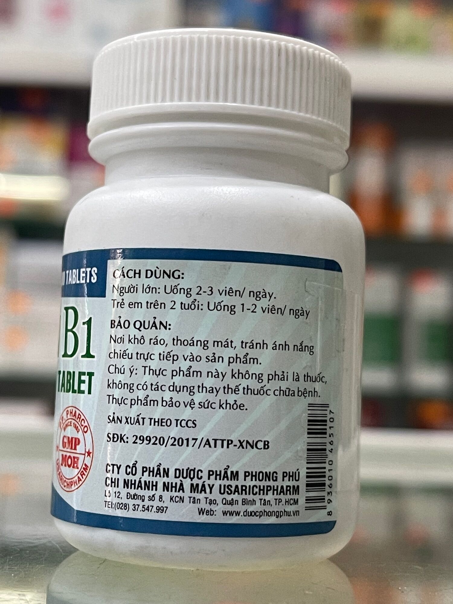 Vitamin B1 - 100 viên