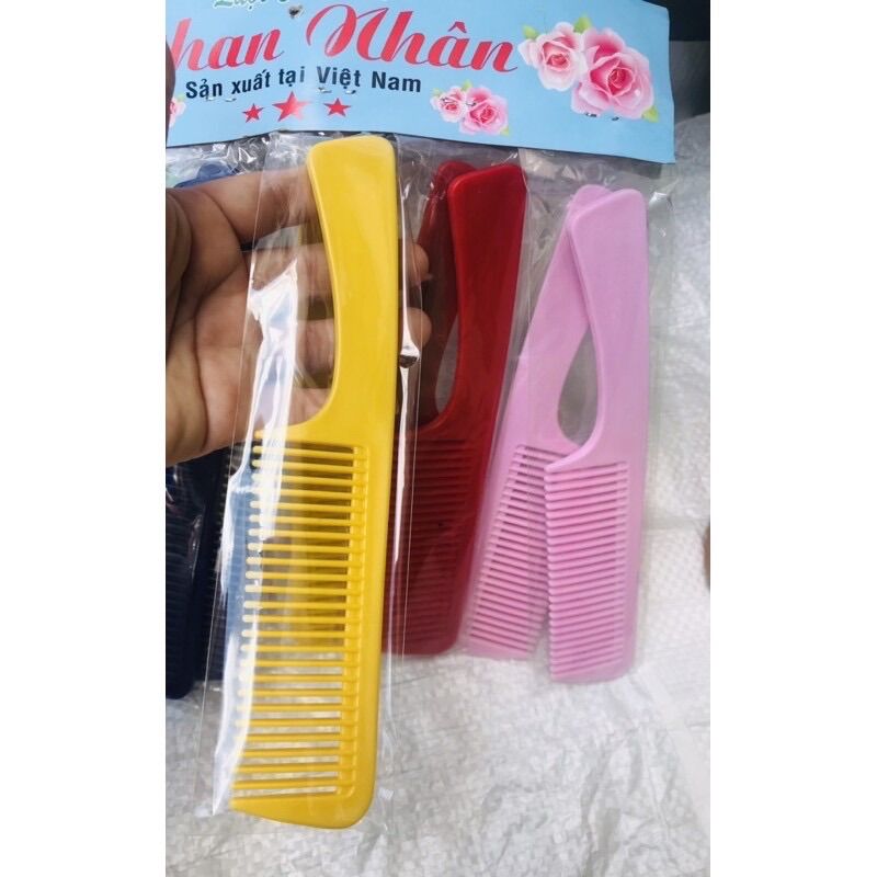 💥 Lố 12 Cây Lược CÁN CONG, Phan Nhân Lớn (dài 20 cm)