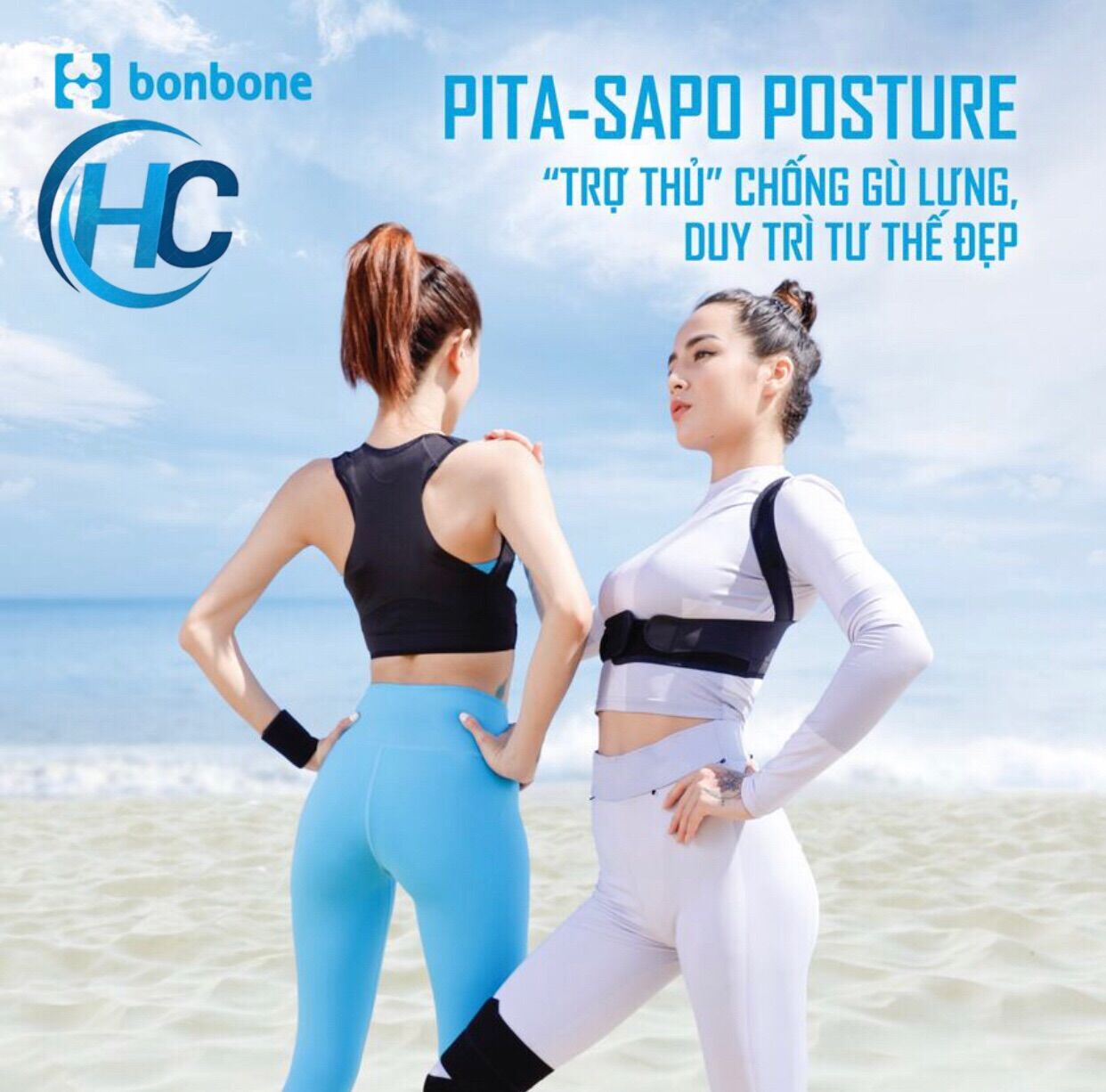 [CHÍNH HÃNG] Đai Chống Gù Lưng Bonbone Pita Sapo Posture (Nhật Bản)