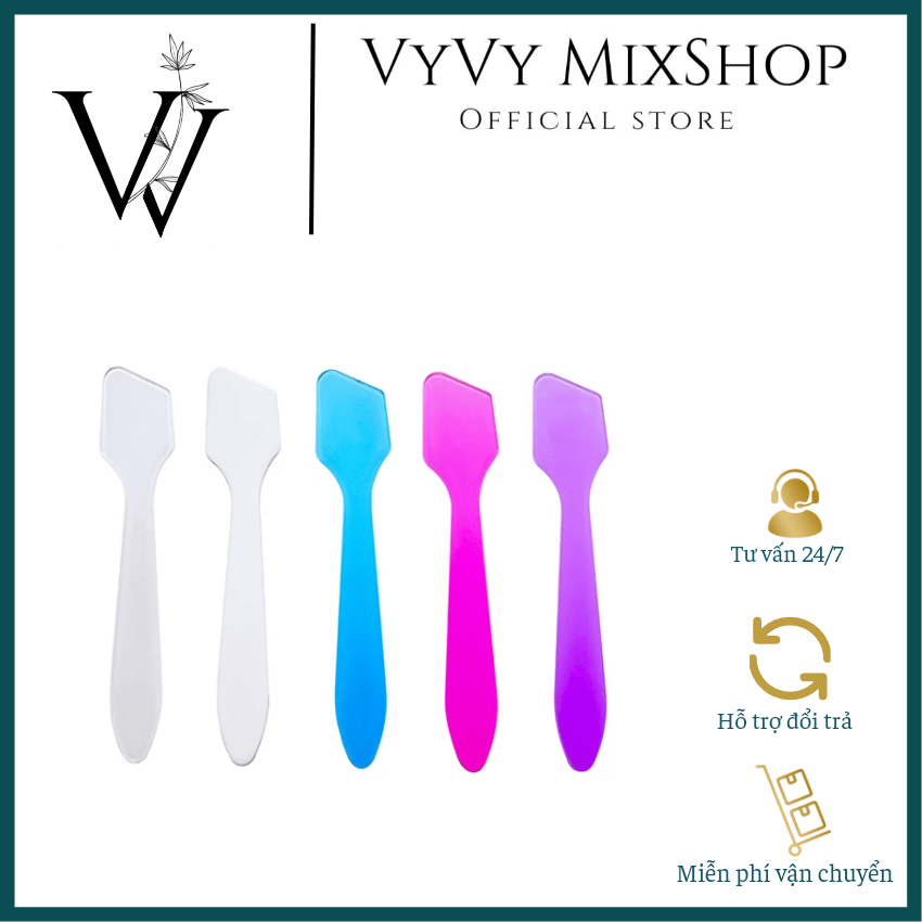 Combo 10 Muỗng múc trộn kem face, múc bột kem body
