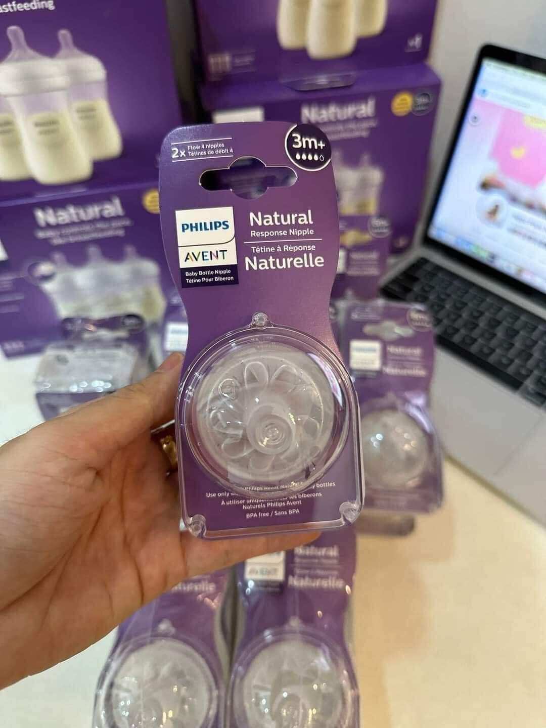 Núm ty Philips Avent mẫu mới size 1 2 3 4 Y cut
