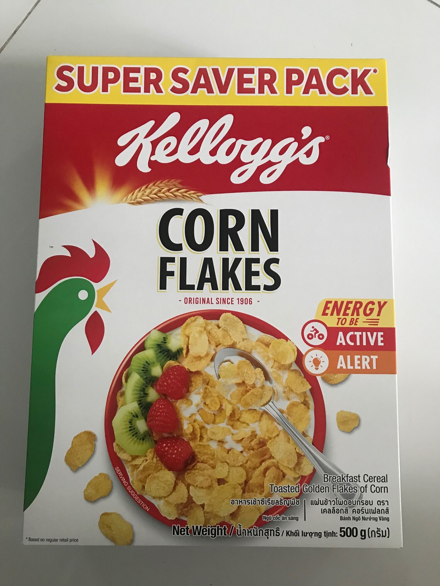 [HCM]ngũ cốc dinh dưỡng Kelloggs Corn Flakes 500g date 5/2025