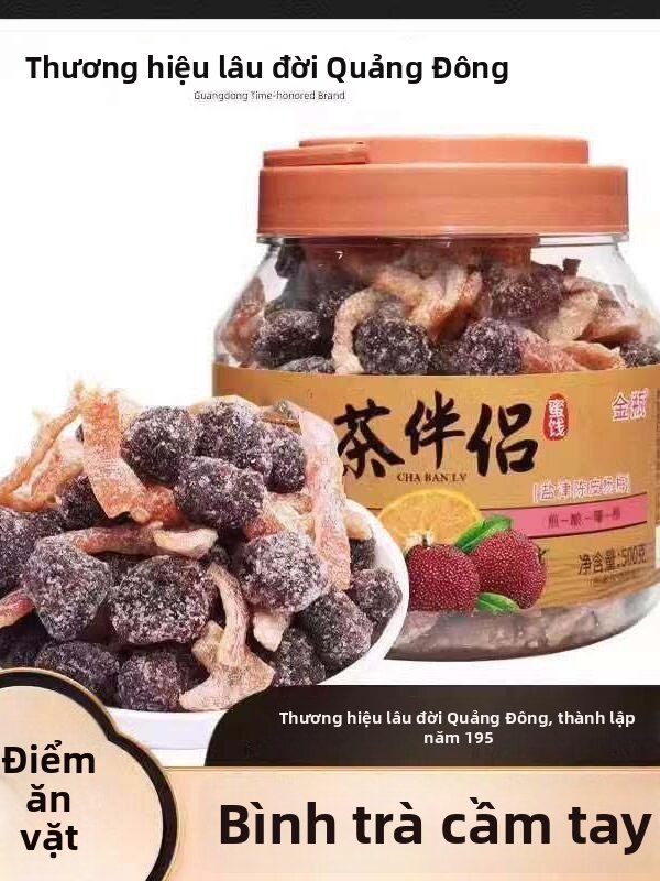 Mận Khô Muối với Vỏ Quả Citrus Trà Bạn Bè Văn Phòng Snack Quà Tặng 250g
