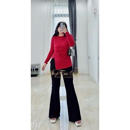 (SHOP TÁO ĐỎ BIGSIZE 50kg đến 90kg) quần ống loe bigsize