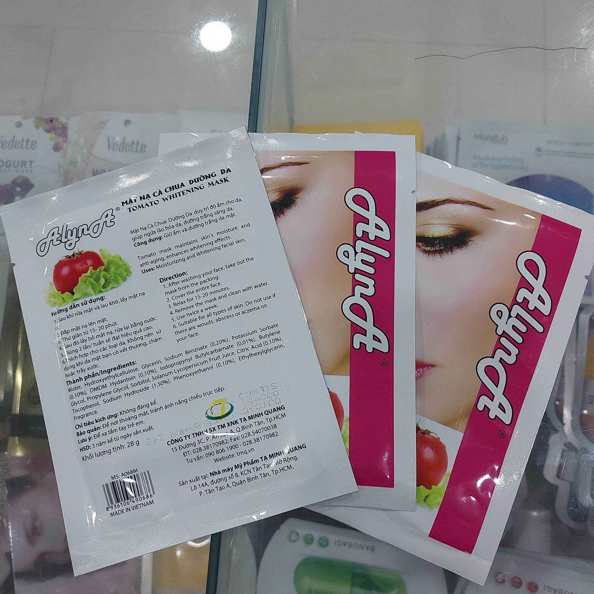 MẶT NẠ DƯỠNG DA ALYNA DƯA LEO (COMBO 10 CHIẾC)