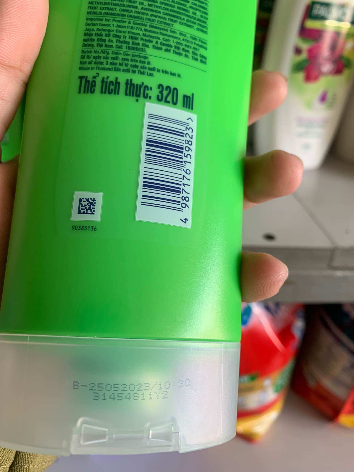 Dầu xã Rejoice siêu mượt tóc chai 320ml