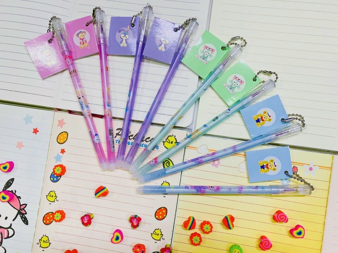 Bút bôi xoá được mực xanh tím