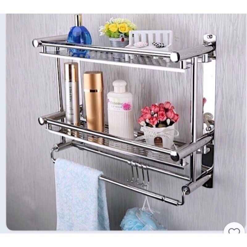 Kệ 2 tầng inox 304