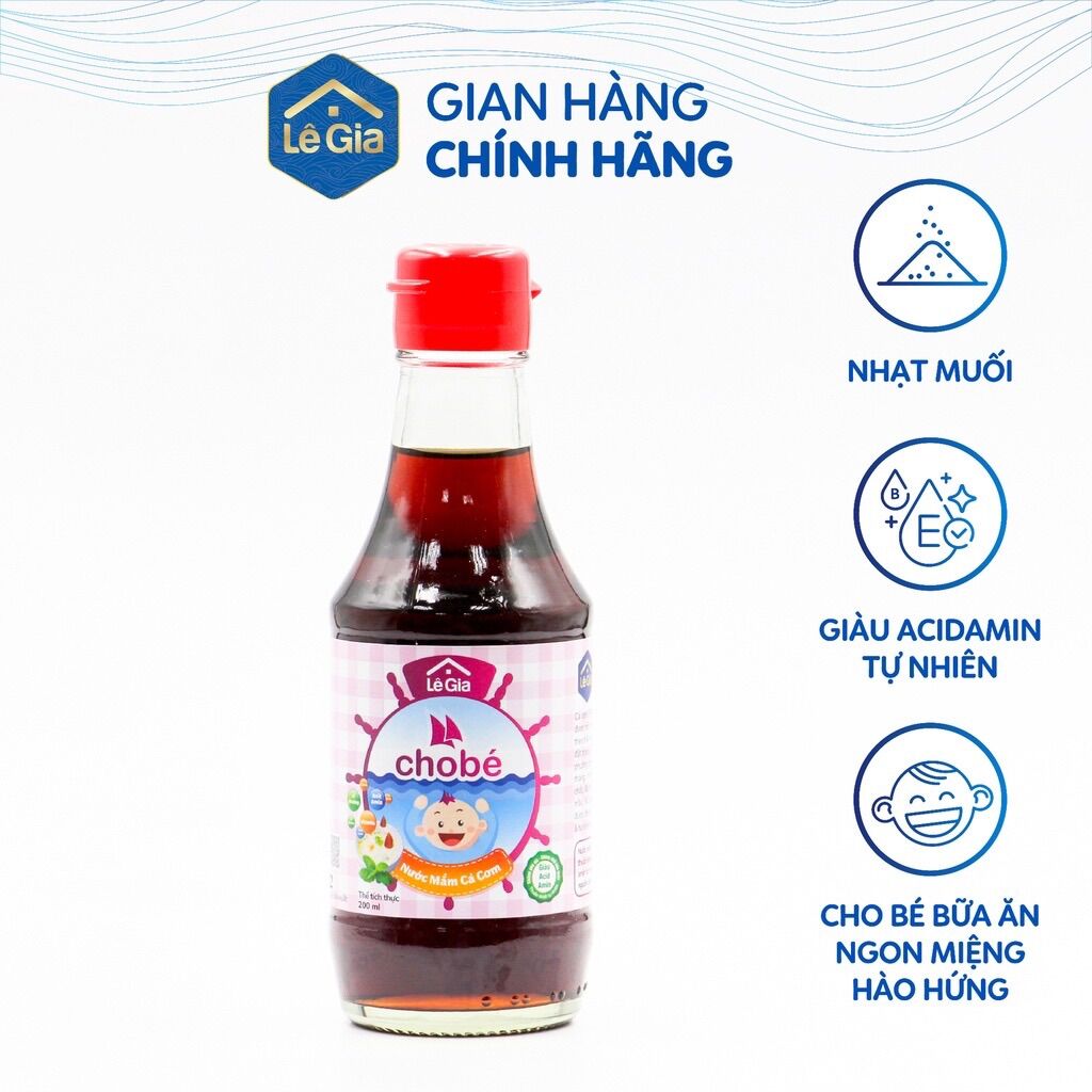 Nước mắm Lê gia cho bé ăn dặm tặng kèm thìa báo nóng