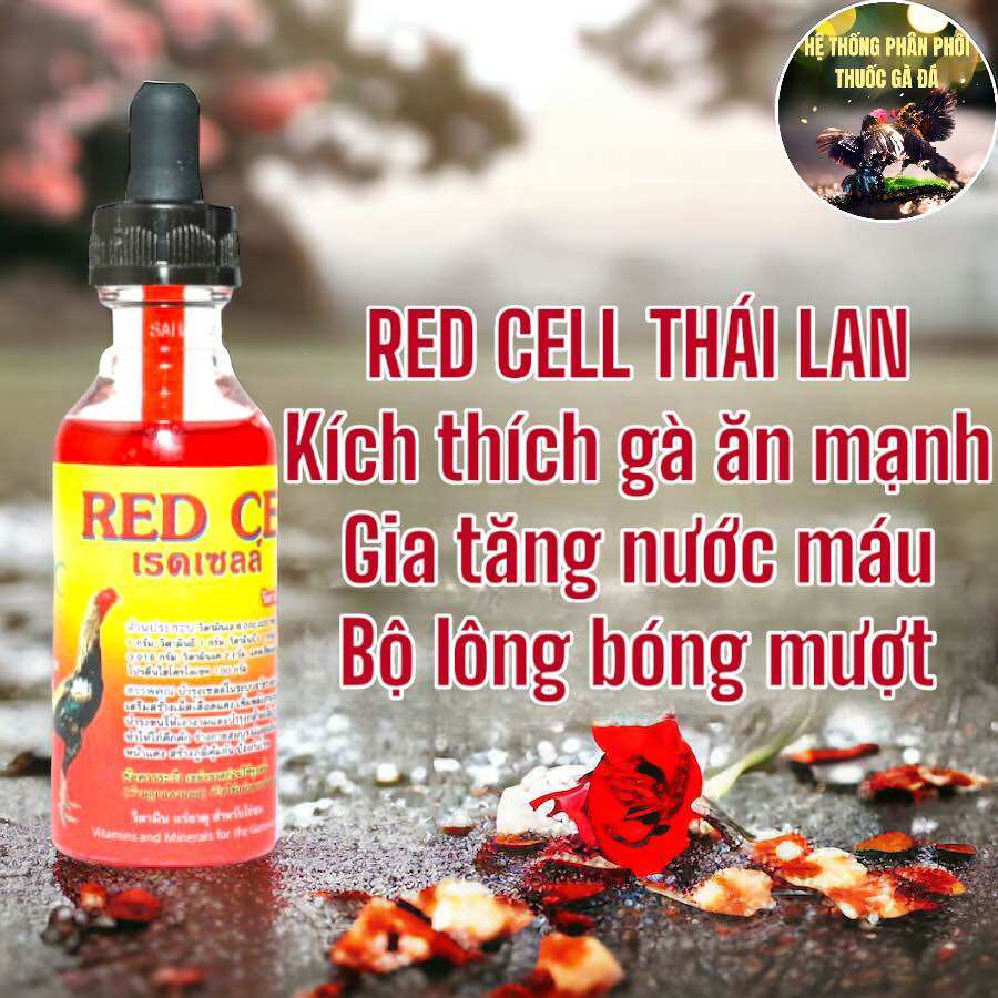 Thuốc gà đá red cell thái lan tăng bo, tăng lực, tăng nước máu cho gà đá chai 60 ml