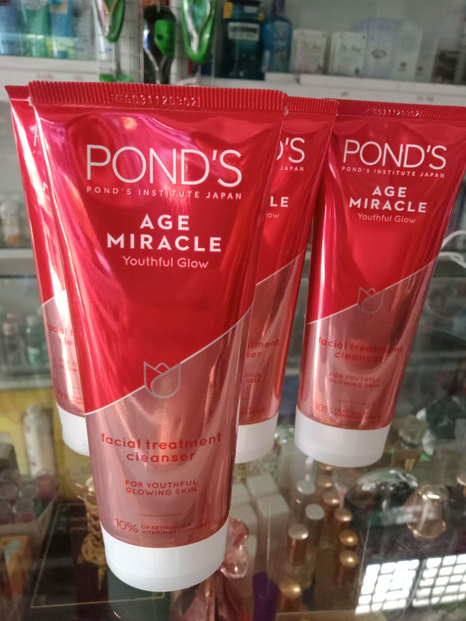 Sữa rửa mặt ponds đỏ ngừa lão hóa 100g