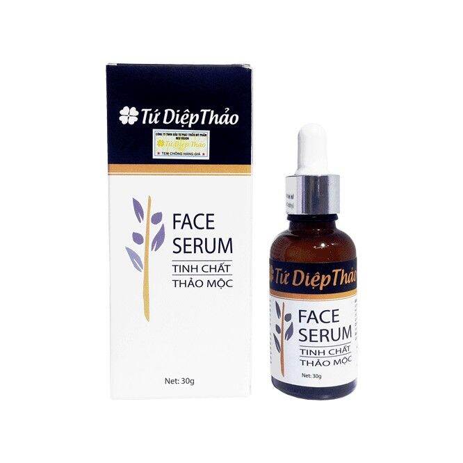 Serum tứ diệp thảo dưỡng trắng da tinh chất thảo mộc
