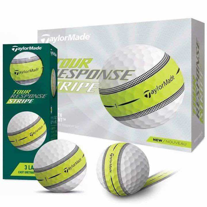 [New ball] Bóng golf Taylormade TOUR RESPONSE STRIPE 12 quả full box