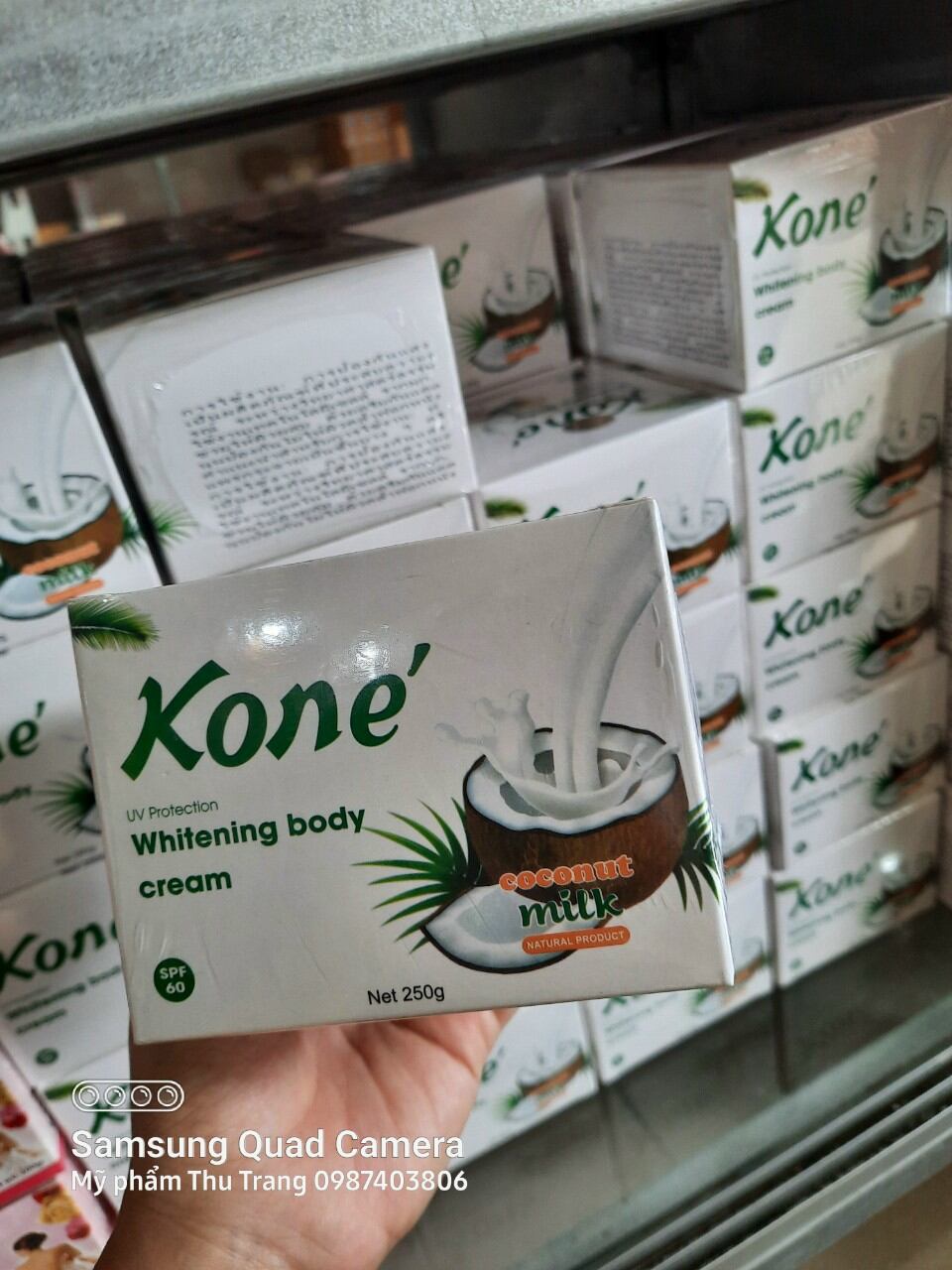 Kem trắng da body kone sữa Dừa