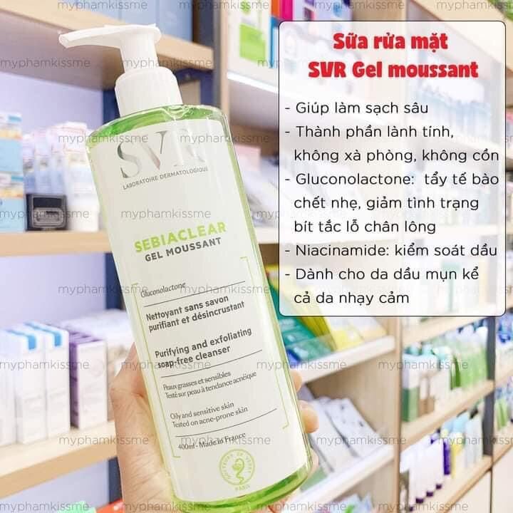 Sữa Rửa Mặt Srv Sebiaclear Gel Moussant