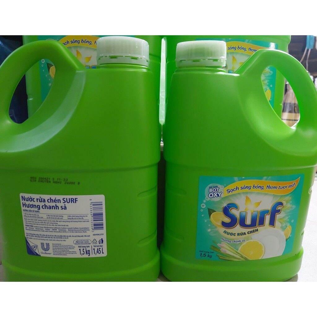 [HCM]Nước Rửa Chén Surf 4kg chanh xả/tắc mẫu mới