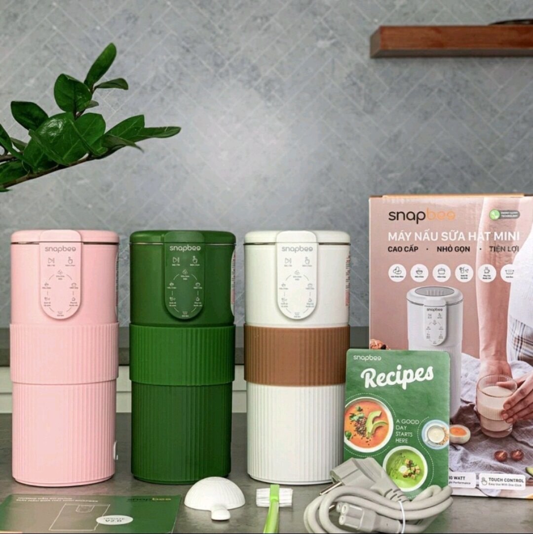 💥giao hỏa tốc 2h💥 máy làm sữa hạt mini snapbee bảo hành 24 tháng.