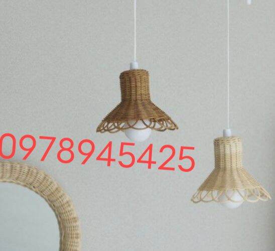 Đèn tre đèn thả mây tre đèn đèn mây tre mini xinh