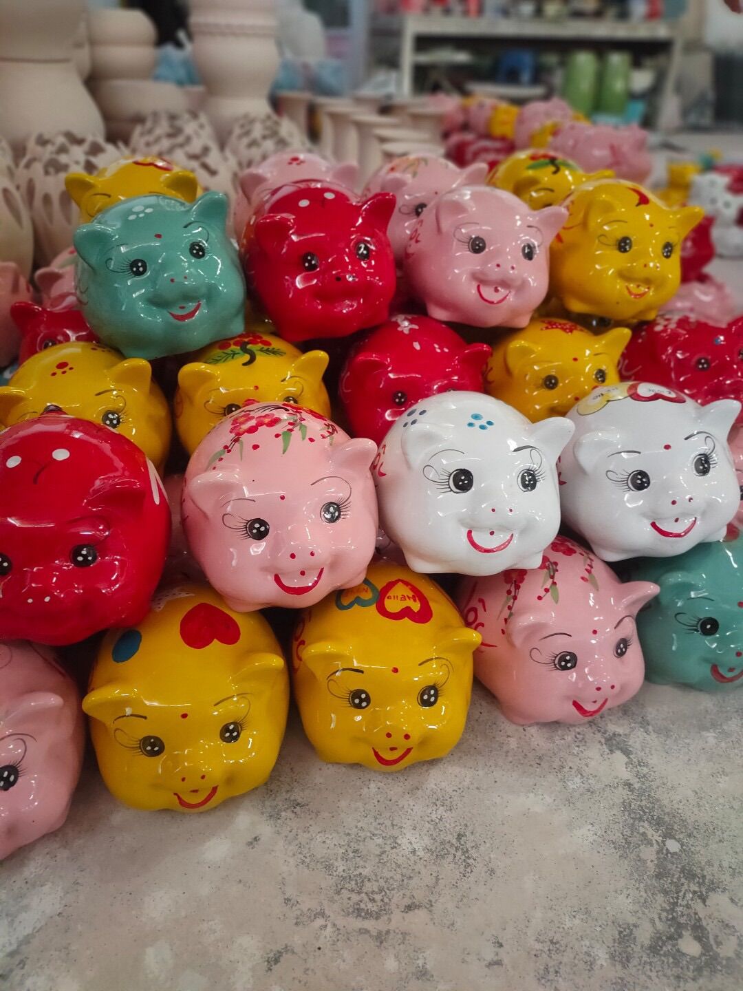Heo tiết kiệm - Lợn tiết kiệm size 18 cho bé siêu xinh - Gốm sứ Bát Tràng cao cấp