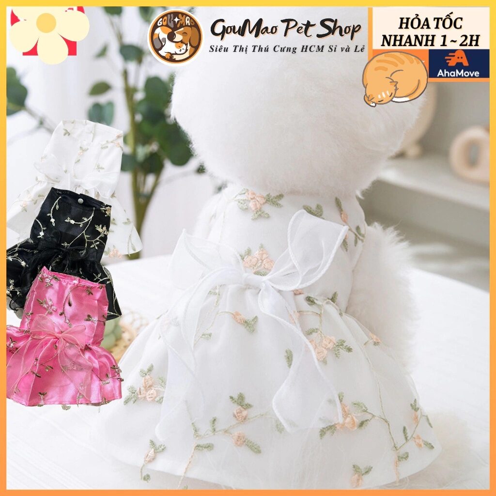 Váy chó mèo , váy đám cưới dự tiệc hàng cao cấp - Hipidog - Goumao pet