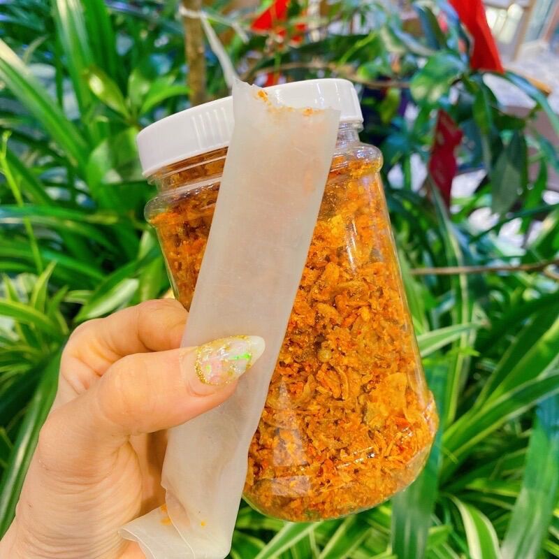Combo 500gr bánh tráng phơi sương dẻo + muối ruốc hành phi