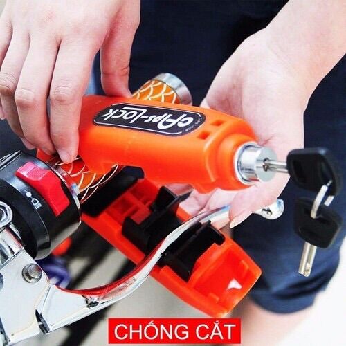 Khoá tay phanh, tay ga cho xe máy chống trộm tiện dụng
