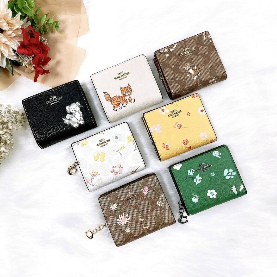 Ví C0*ach vuông họa tiết siêu đẹp, xinh xắn trẻ trung