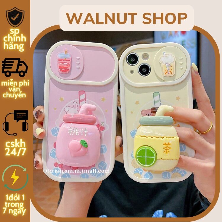 Ốp che camera kute kèm pop từ ipX - ip14 promax || new case iphone