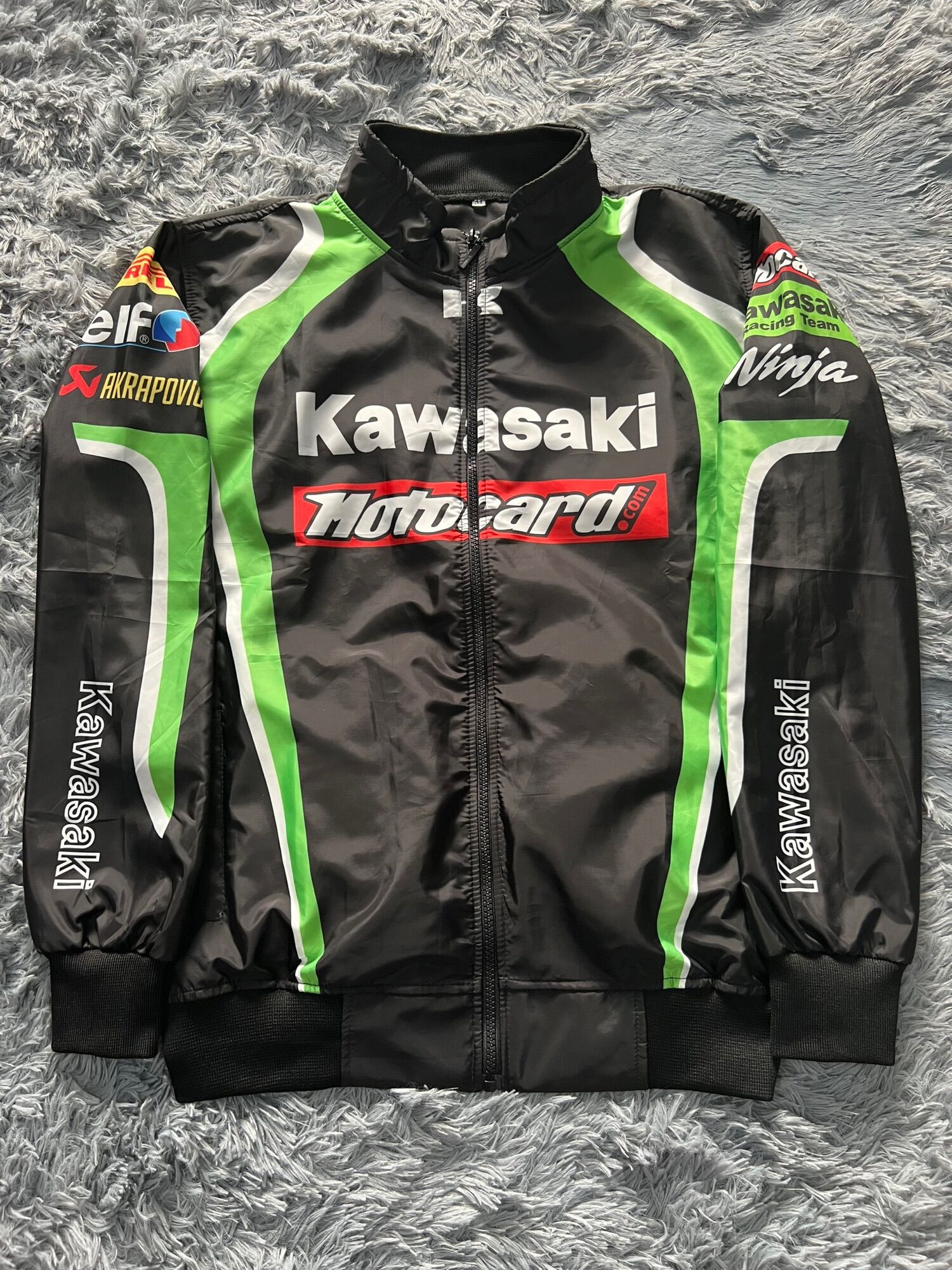 Áo Khoác Kawasaki đen xanh